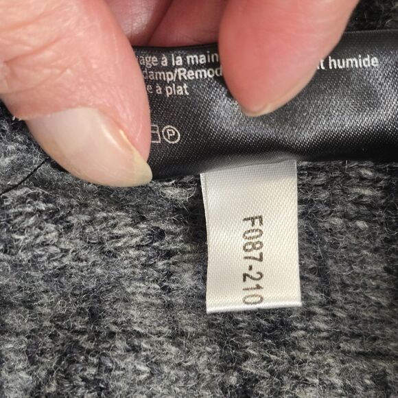 Filippa K Men's Wool  Laine  Cardigan Size Small Gray Black - Picture 8 of 10